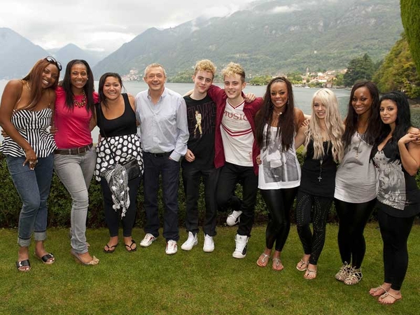 Walsh with his X Factor acts