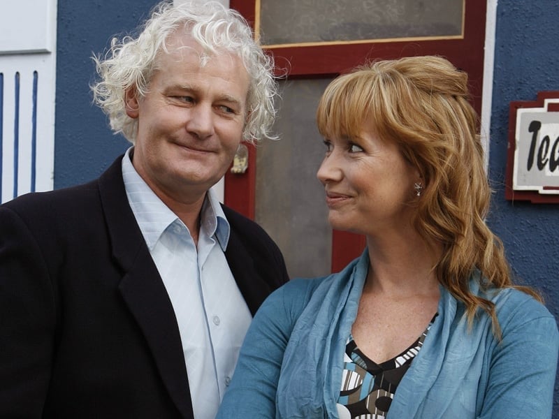 Moran - His character Gary takes an interest in Caitríona (Máire Éilís Ní Fhlatharta, pictured)