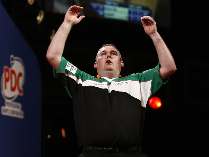 A delighted Barry after his quarter-final victory