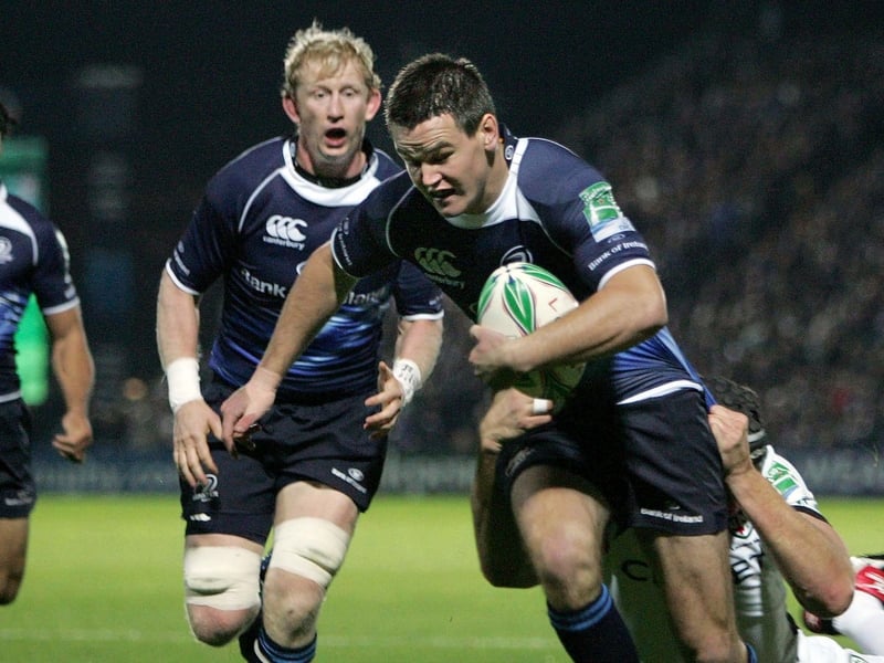 Jonathan Sexton swapped the blue of Leinster for the green of Ireland today as he made his international debut