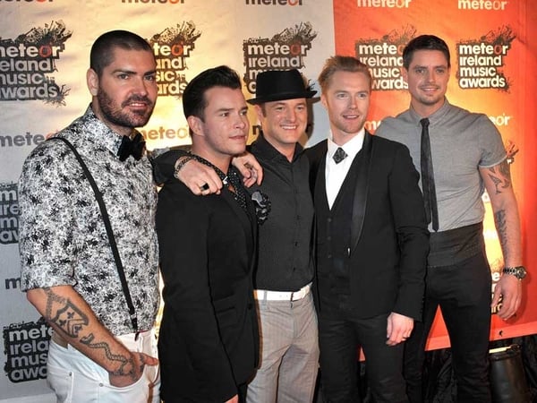 Boyzone - Pictured at the 2009 Meteor Awards
