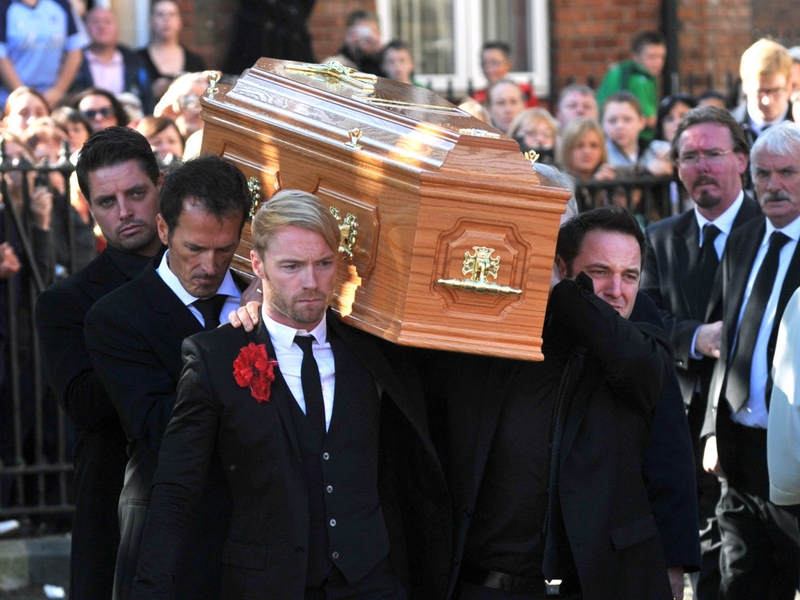 Stephen Gately - Funeral yesterday