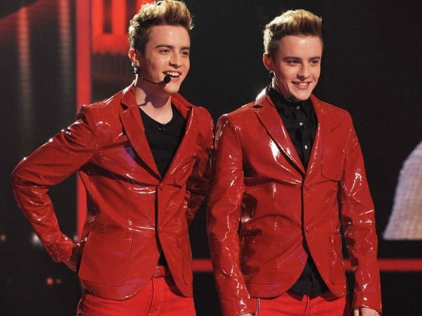 John and Edward - JLS are fans of the twins