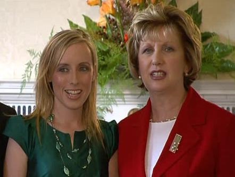 Sharon Commins &amp; Mary McAleese - Reception at Áras an Uachtaráin