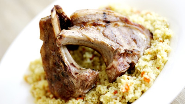 Autumn lamb, roast pumpkin and spiced tomato sauce