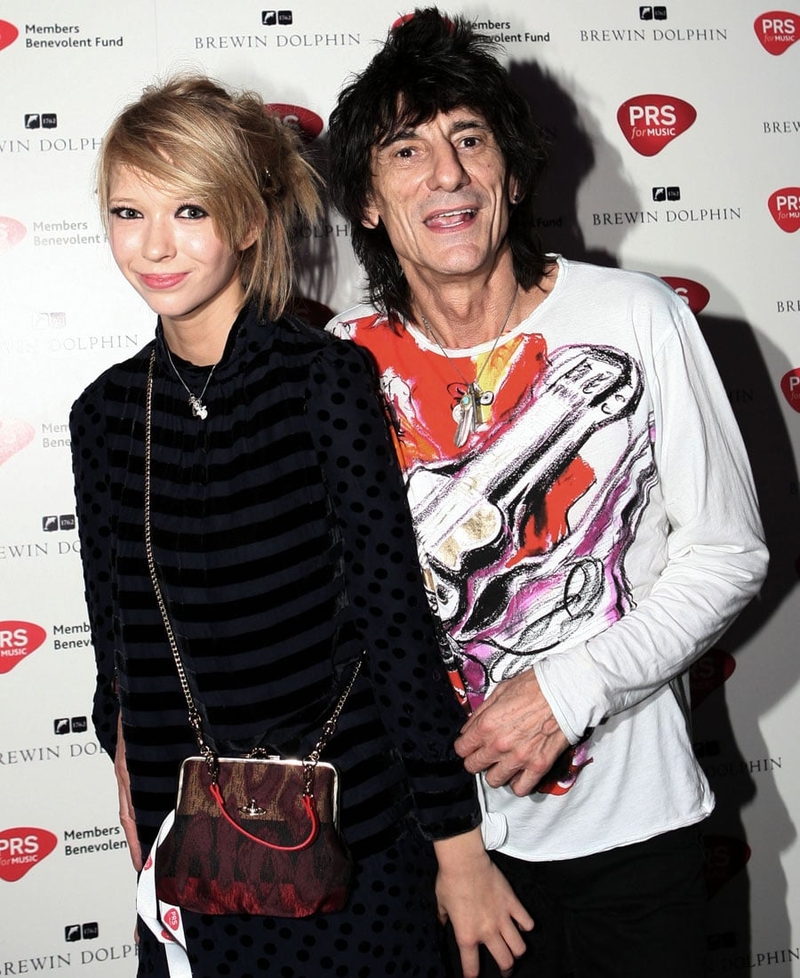 Ronnie Wood and his girlfriend Ekaterina Ivanova