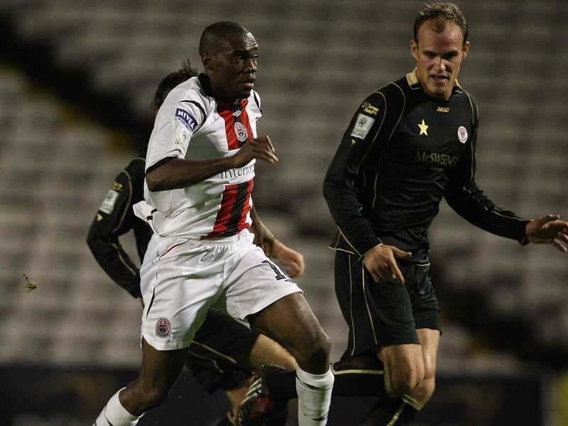 Joseph Ndo, seen here playing for Bohemians against Sligo Rovers last term, will no doubt receive an enthusiastic support from The Showgrounds faithful