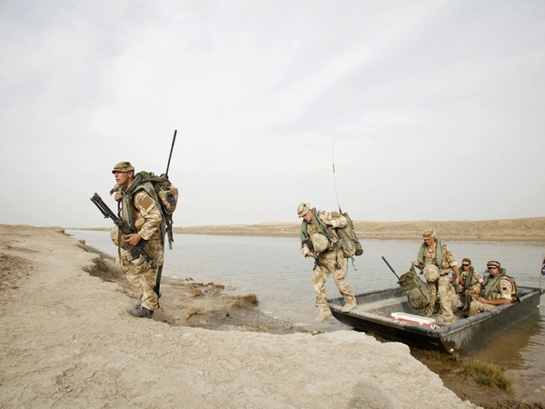 Iraq - British troops were stationed in southern city of Basra