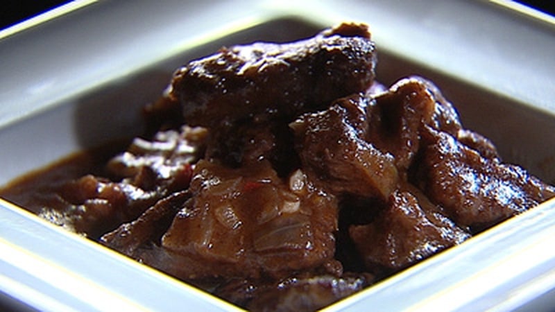 A rich beef treat, Catherine Fulvio's Beef with Red Wine.