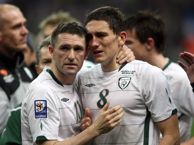 Robbie Keane and Keith Andrews