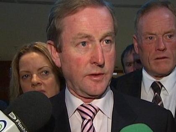 Enda Kenny - Favours winding down of Anglo