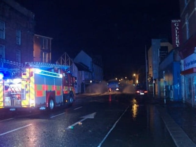 Fire crews working overnight in Cork (Credit: Terry O'Brien)