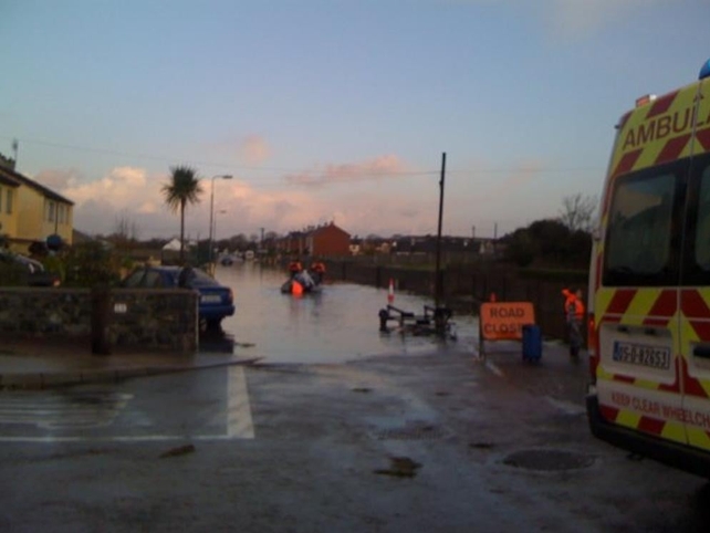 Emergency crews at work in Ennis, Co Clare (Credit: Martin Hallard)