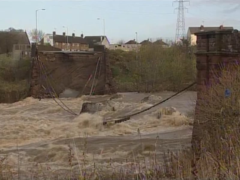 Cumbria - Bridges collapsed due to force of water