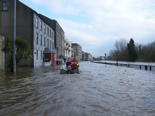 Streets have become rivers in Clonmel - (Credit: Bill Flynn)
