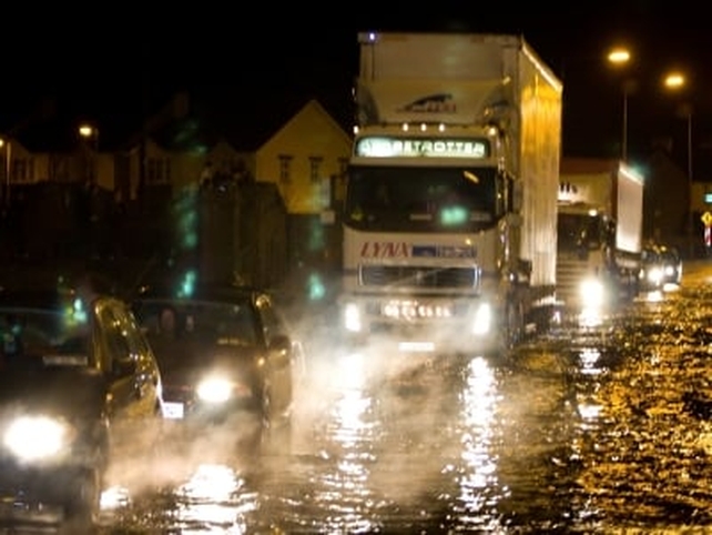 Slow moving traffic in Claregalway - (Credit: Cian Gallagher)