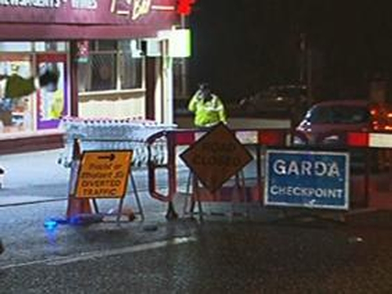 Road cordoned off - Near village of Killygordon