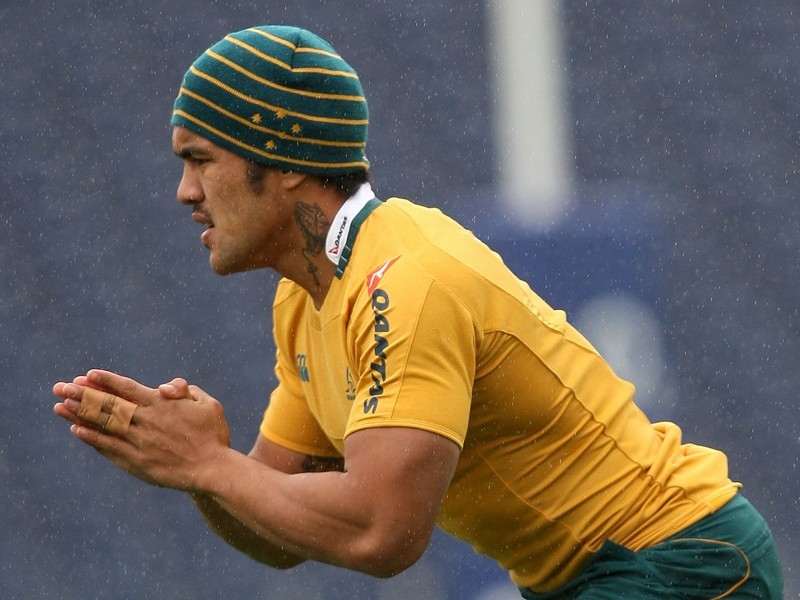 Digby Ioane was the first to cross over for the dominant Wallabies