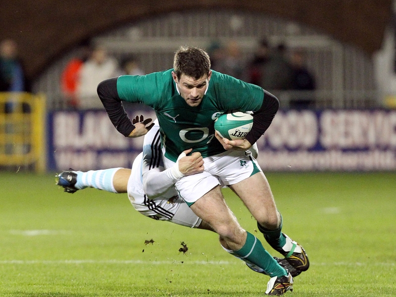 Ireland's Fergus McFadden in action during the first half