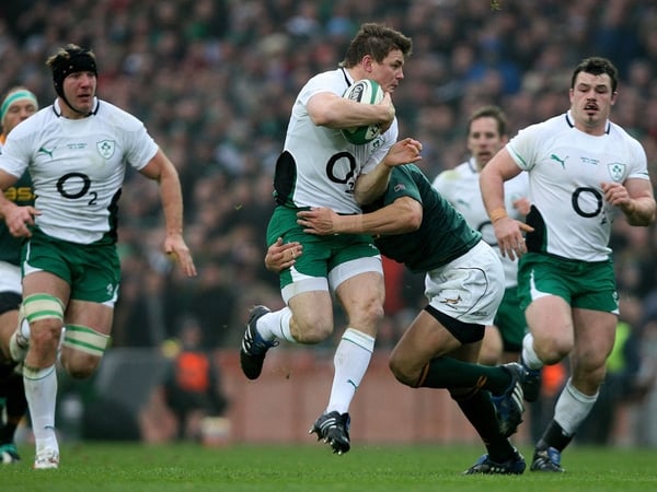 Captain Brian O'Driscoll gave a typically robust performance