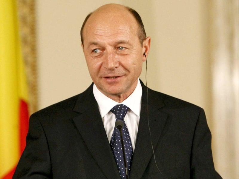 Traian Basescu - Celebrating reelection