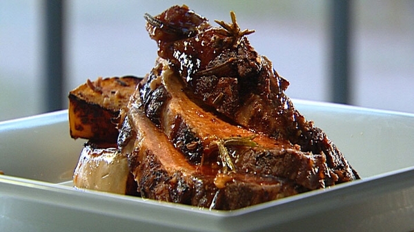 Irish Lamb Cutlet with Colcannon and Honey Roast C