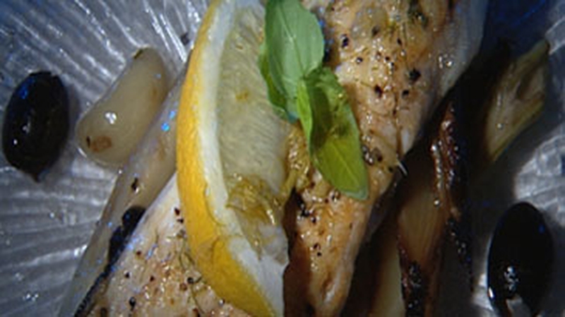 Catherine Fulvio's Seabass with Fennel and Garlic