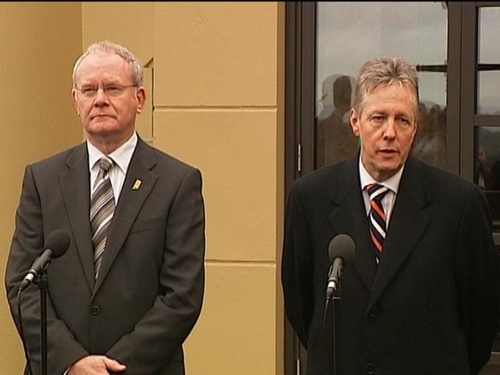 McGuinness &amp; Robinson - Public falling out