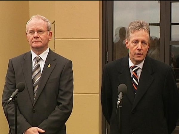McGuinness &amp; Robinson - Public falling out