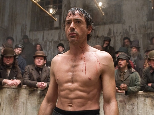 The bare-chested, bare-knuckle fighting Holmes