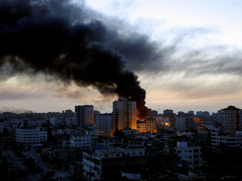 Gaza - Protests over 22-day attack