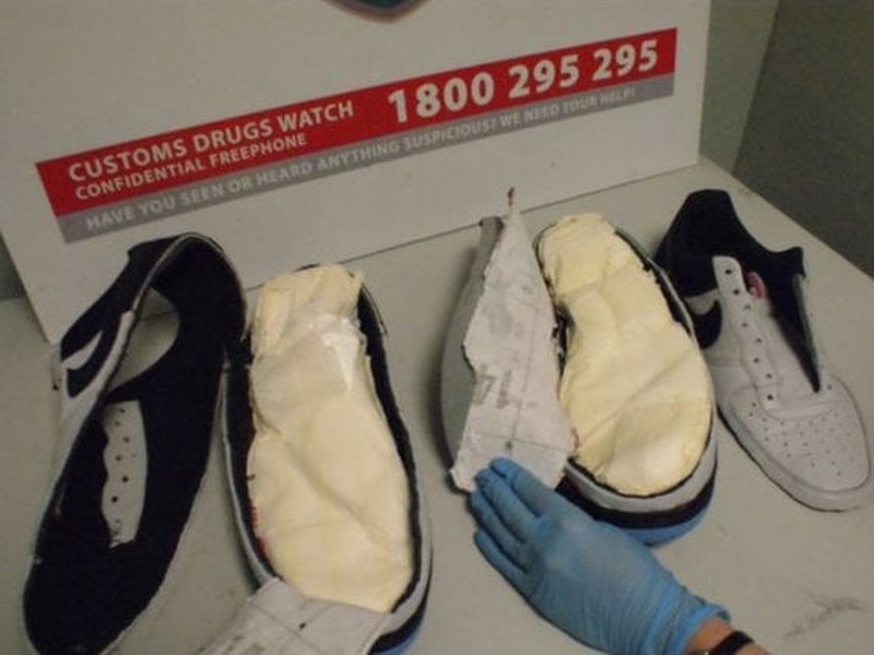 Cocaine - Discovered in man's runners