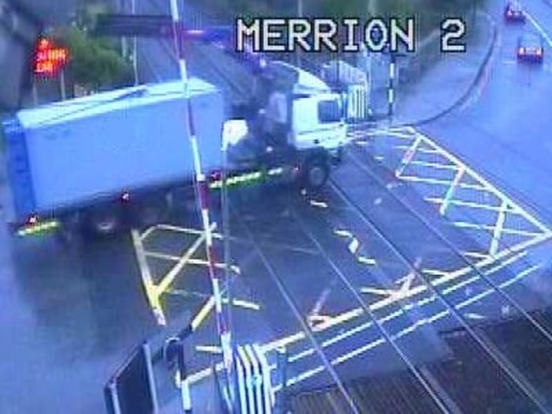 DART - CCTV footage captures collision - (Pic: Iarnród Éireann)