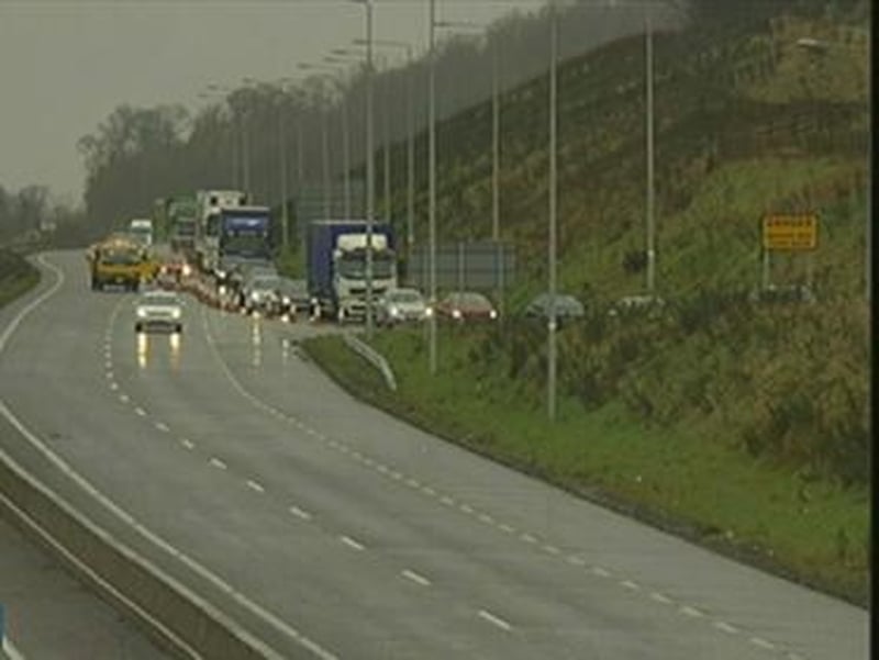 AI Newry - Stretch of road closed