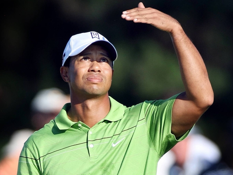 Tiger Woods is suffering from the effect of the pollen at Augusta