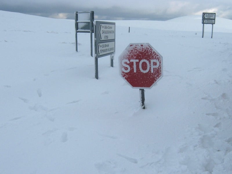 Sally Gap - Road remains impassable - (Pic: Ciaran Curran)