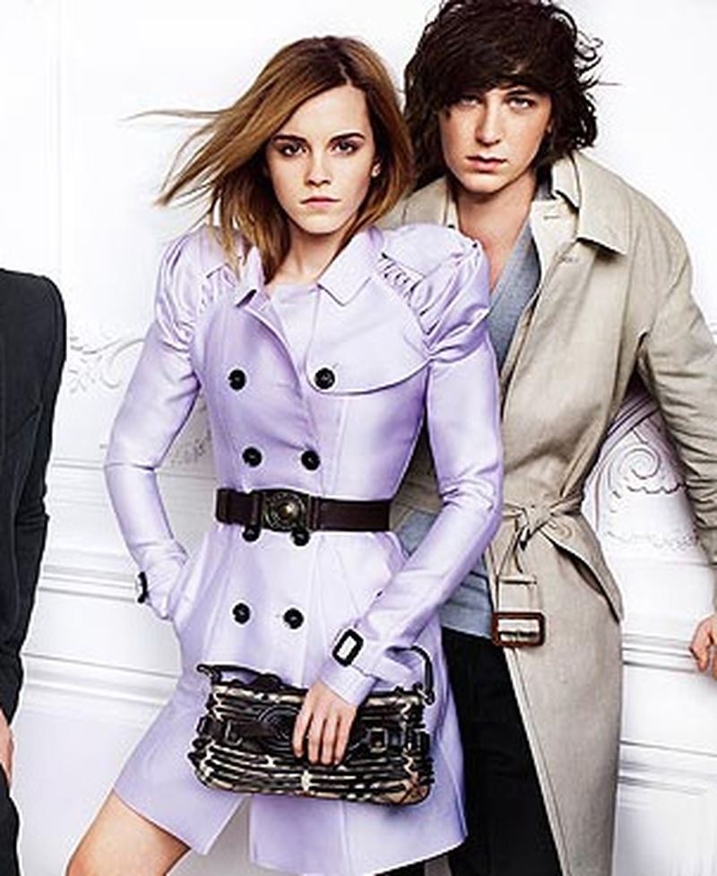 Watson and Craig modelling for Burberry