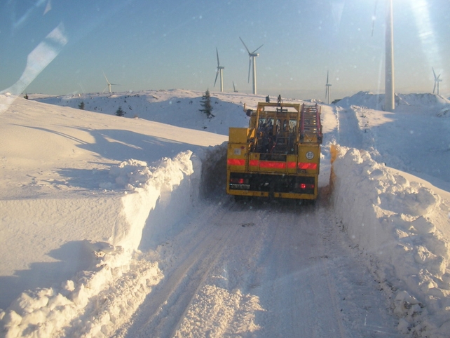 ESB at work, Arigna Mountain - Pic: Declan Carroll