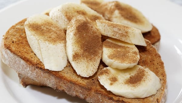 Nutty banana toast