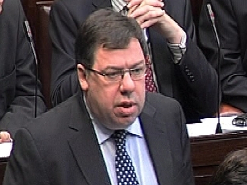 Brian Cowen - Increase in support for party