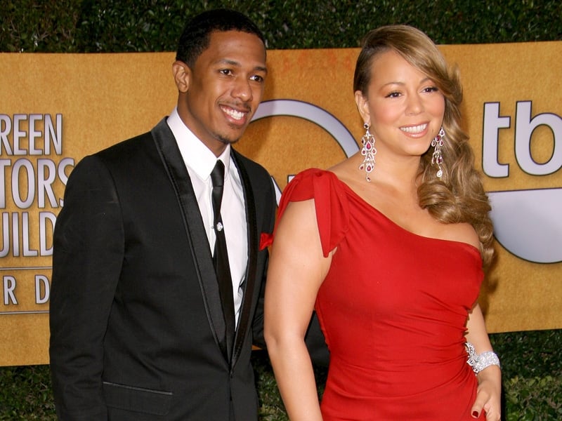 Mariah Carey pictured recently with husband Nick Cannon