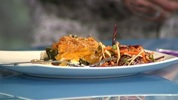 Butternut Squash, Spinach and Butter Bean Gratin