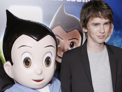 Highmore and his new movie character Astro Boy
