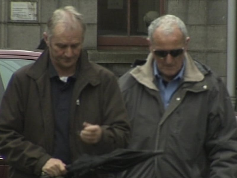 Patrick Hughes (right) - Apologised to his victim