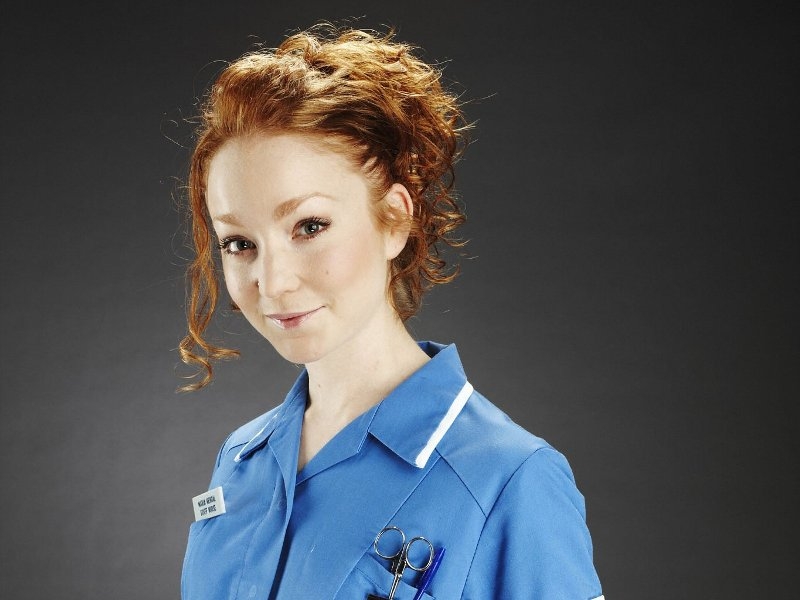 Phoebe Thomas who plays Nurse Maria Kendall on Holby