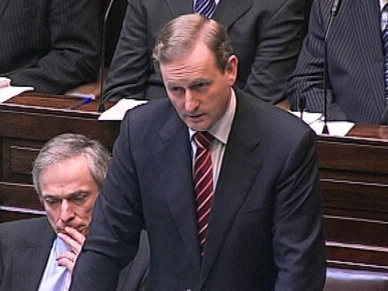 Enda Kenny - Increase in support for Fine Gael