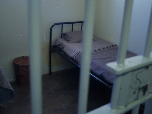 The prison cell where Mandela spent his time on Robben Island