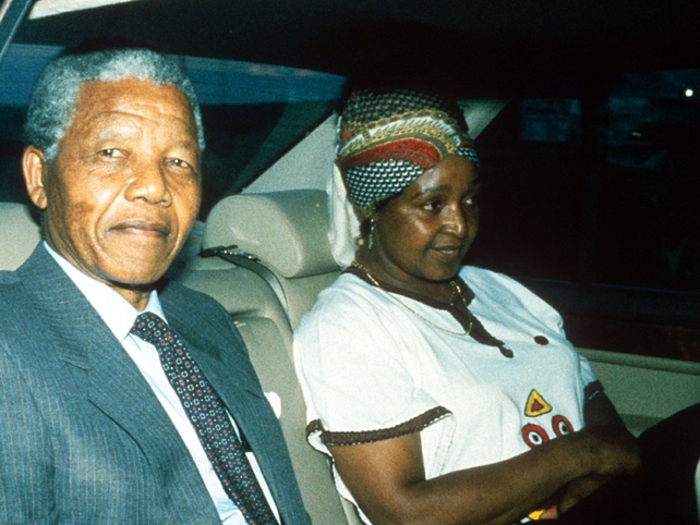 Nelson &amp; Winnie shortly after his release from prison