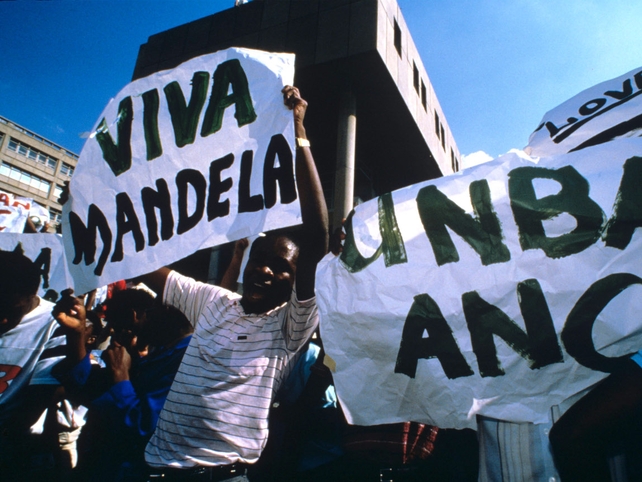 Anti Apartheid Demonstration at Witwatersrand University, Johannesburg