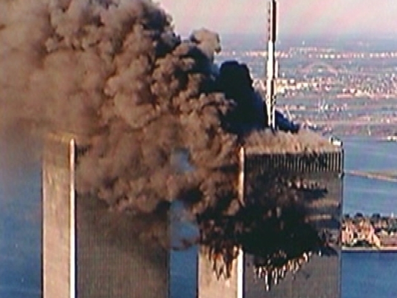 Manhattan - Attack on World Trade Center in 2001